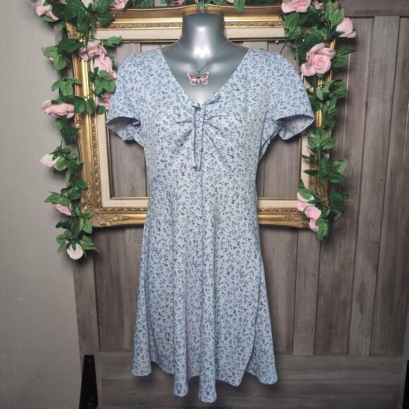 Levi's Dresses & Skirts - Levis blue floral babydoll dress